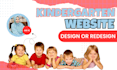 design kindergarten, childcare, daycare, and preschool website