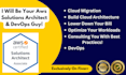be your AWS solutions architect and devops engineer