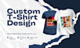 create unique t shirt design with high quality