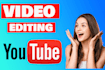 video editing for youtube, podcast video edit, zoom and social media