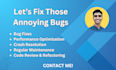 fix bugs and maintain your flutter app