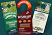 do door hanger, dl flyer flyer design,  postcard and poster design