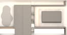 design and render a TV media wall and cabinets