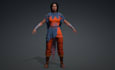 3d vrm model file, 3d character model, rig 3d animaze avatar, rig3d unity model