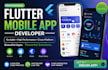 develop custom flutter app, android app, ios app with admin panel