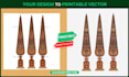 recreate, redesign or vectorize your complex design using illustrator