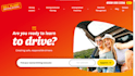 design driving school driving instructor website  elearning educational website