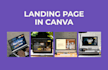 design elegant minimalist landing page in canva for your business
