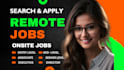 be reverse recruiter job search and apply, remote onsite job search application