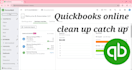 do bookkeeping and clean up catch up qbo account