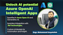 develop intelligent apps with azure openai integration