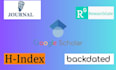 increase google scholar citation, backdated citation, publish article, h index