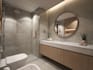 do impressive 3d bathroom interior design, walk in closet, 2d autocad drawing