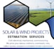 do solar and wind projects cost estimation