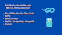 develop golang application, rest apis, grpc, microservices