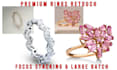 do jewelry retouching for golden or silver rings with diamonds