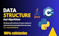 do cpp java python and data structure projects