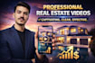 do real estate video editing in 24 hours, real estate promos, properties video