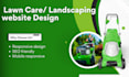 design lawn care website gardening landscaping website