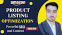 write amazon product description and provide expert SEO listing optimization