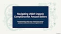 consult on usda organic nop compliance for amazon sellers