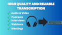 provide high quality audio and video transcripts