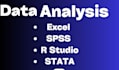 help with data analysis in excel, stata, r studio, spss and python