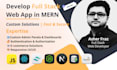develop custom mern stack web application react js, next js, node js, mongodb