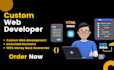 build, rebuild website development as a full stack developer, frontend developer