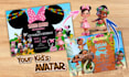 design kids birthday invitations in any disney or cartoon theme