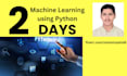 do machine learning projects using python