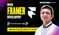 do framer website design, figma to framer as framer developer