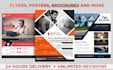 professionally design flyers, posters and brochures
