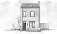 hand sketch draw your house or any building