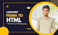 convert figma to html, psd to html, bootstrap tailwind css