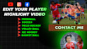 do foodball highlight video for recruitment of soccer player