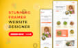 create stunninge framer website design and figma to framer conversions