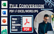 split merge rotate rearrange pdf, convert format pdf jpg image into word excel