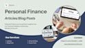 write high quality articles, blog posts on personal finance