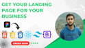 make a landing page using react and tailwind and bootstrap