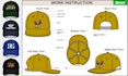 do hat and cap tech pack, bucket hat, trucker, dad cap with flat sketch design