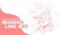 draw modern line art flat illustration