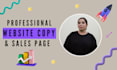 do sales copywriting, sales page, landing page, and sales copy