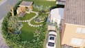 do backyard landscape design, garden, fireplace, pool, deck and patio design