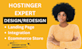 hostinger website design, bluehost, godaddy, woocommerce wordpress hostinger