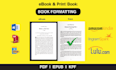 do book formatting for amazon kdp, lulu, ingramspark and book publishing