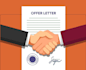 create a job offer letter for your successful candidate