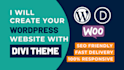 design or clone your wordpress website with divi theme