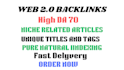 web 2 0 backlinks manually