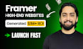 design a scalable framer website for saas